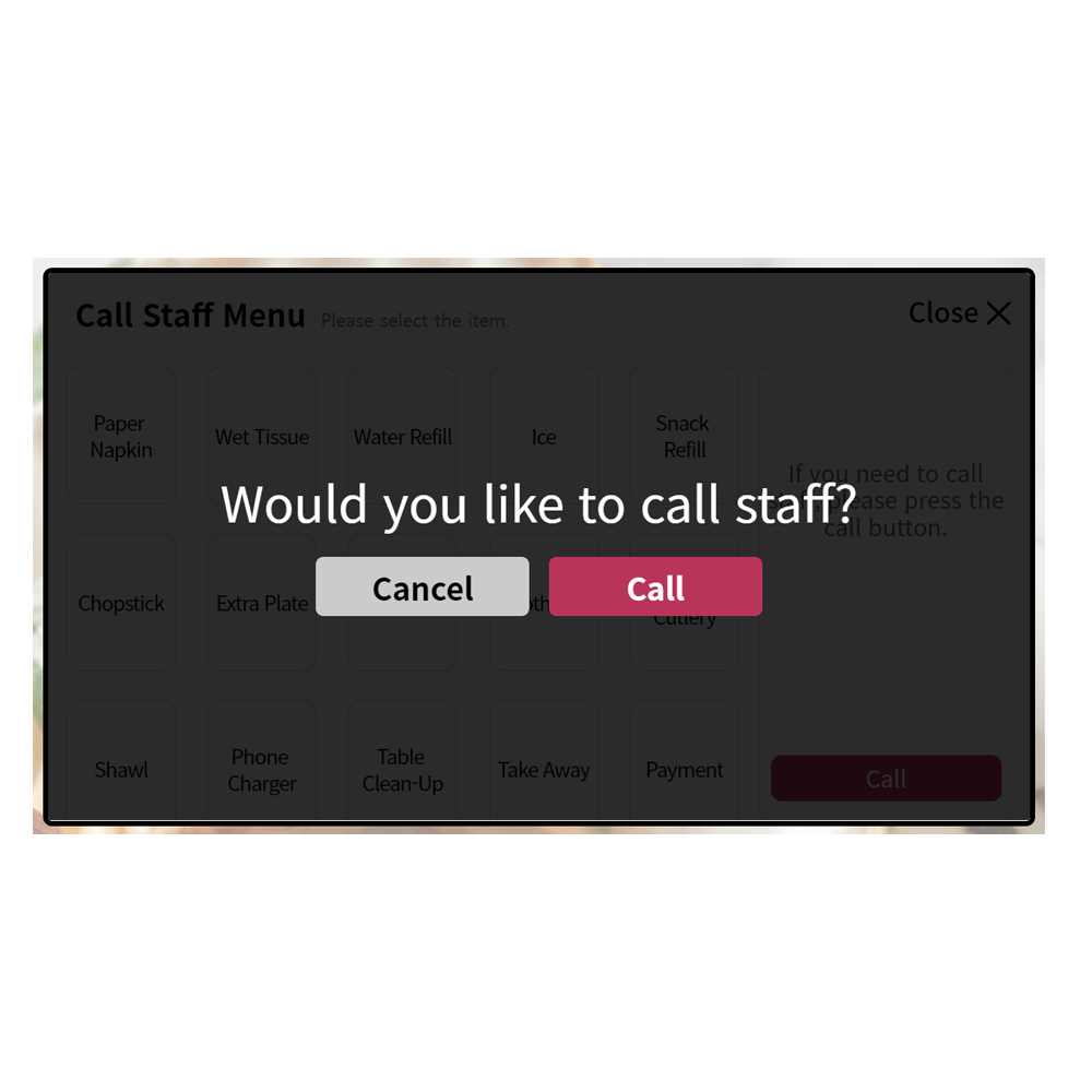 tablet order platform(S/W & H/W)